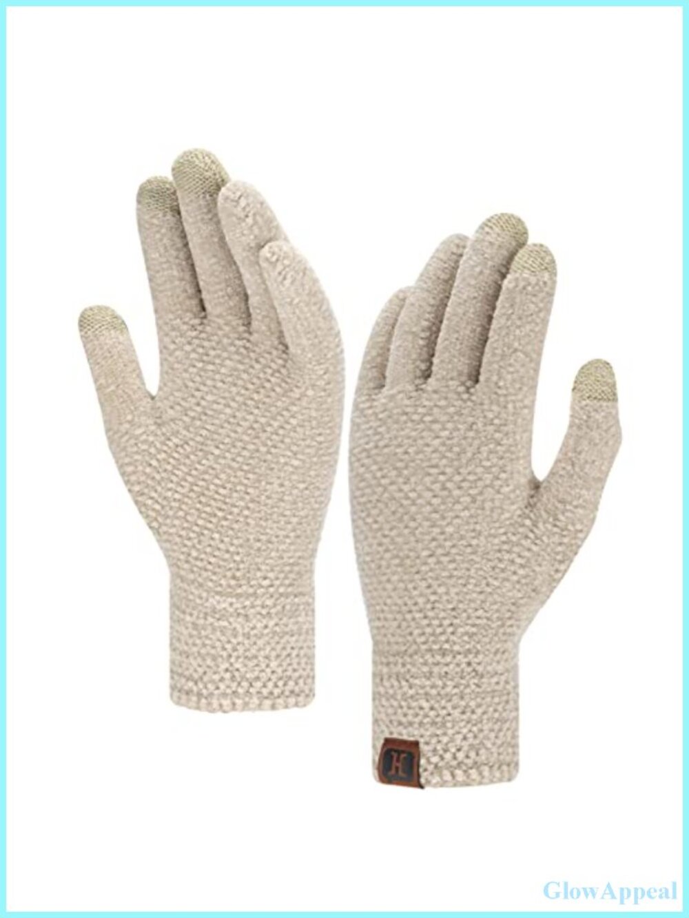 Women's Winter Touchscreen Gloves Chenille Warm Knit Gloves Cold Weather